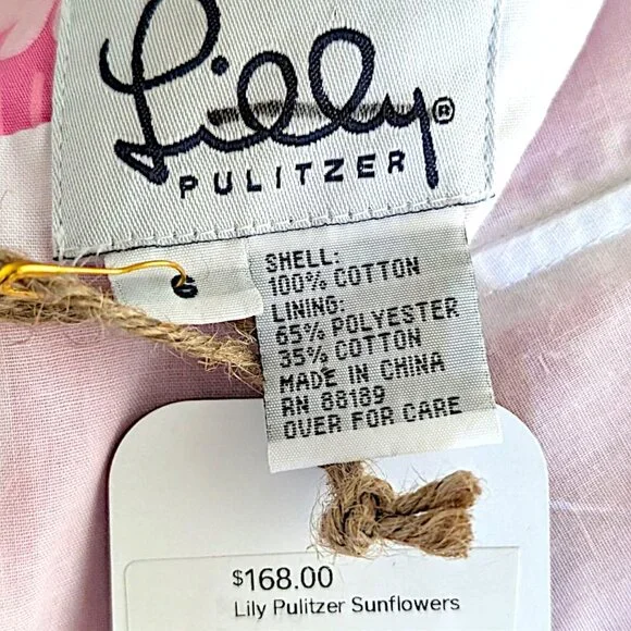 Lilly Pulitzer pink white daisies boned corset strapless tie back dress Ws 6 - Picture 7 of 9